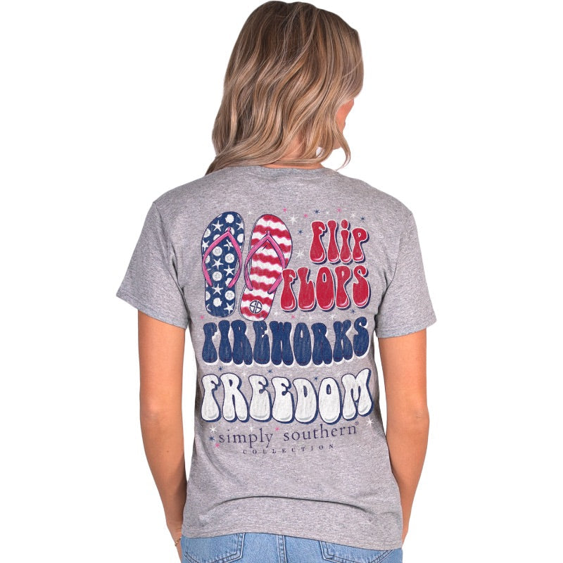Flip Flops, Fireworks, Freedom - SS - S22 - YOUTH T-Shirt