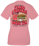 This Girl Runs on Fried Chicken & Sweet Tea - SS - S21 - Adult T-Shirt