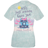 Girls Just Wanna Have Sun - Jeep - Flamingos - S23 - SS - Adult T-Shirt