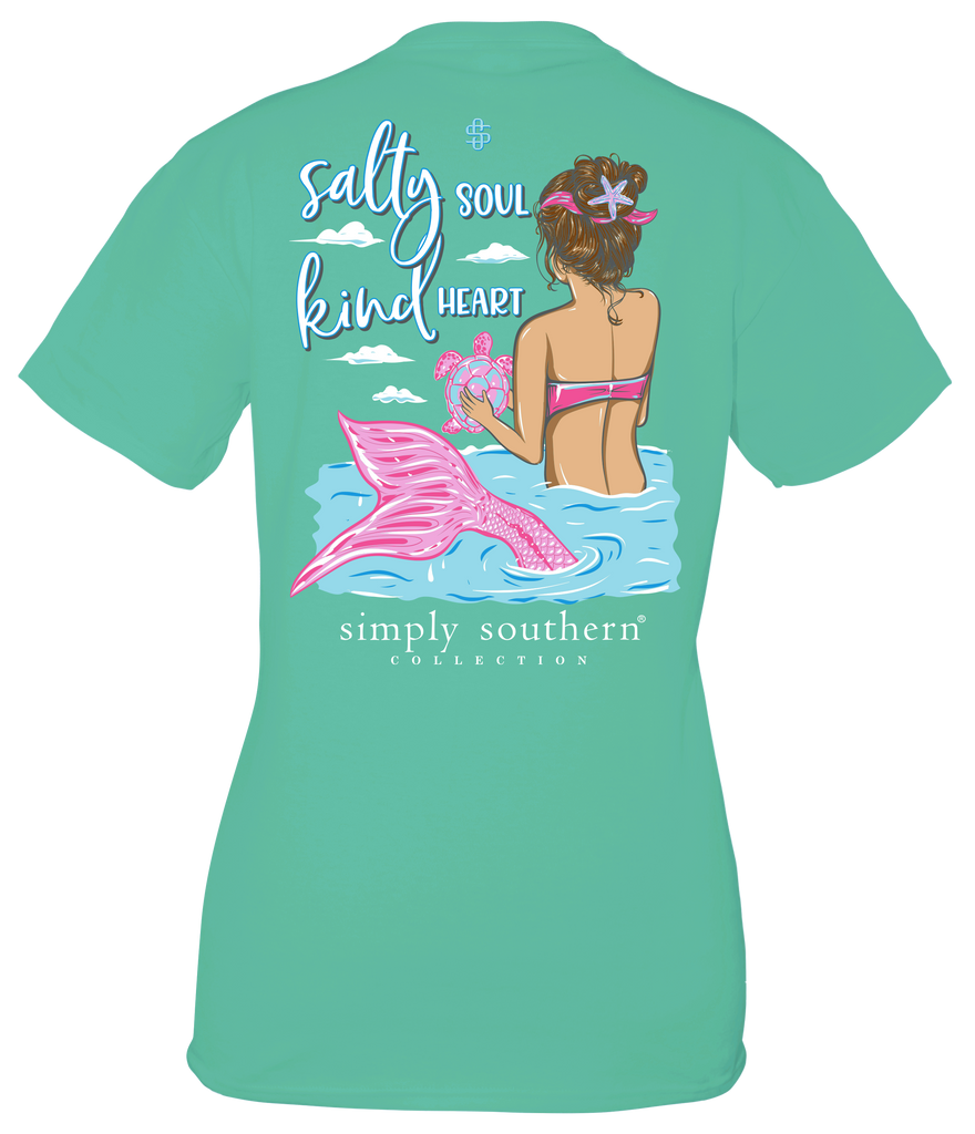 Salty Soul Kind Heart - Mermaid - SS - S22 - Adult T-Shirt