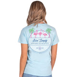 Flamingos - Livin' Simply Sweet & Happy - S23 - SS - Adult T-Shirt