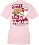 Raised on Sweet Tea and Chicken Nuggets - SS - S21 - Adult T-Shirt