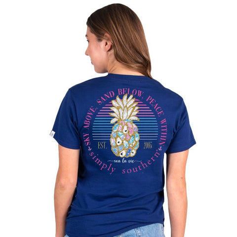 Sky Above, Sand Below, Peace Within - Oyster - Pineapple - S23 - SS - Adult T-Shirt
