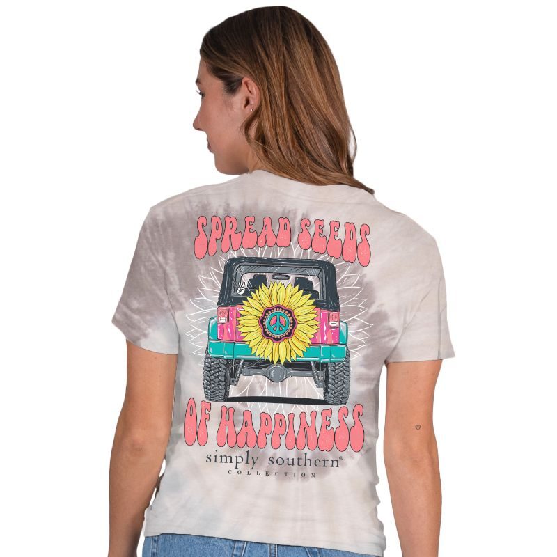 Spread Seeds of Happiness - Jeep - S23 - SS - Adult T-Shirt