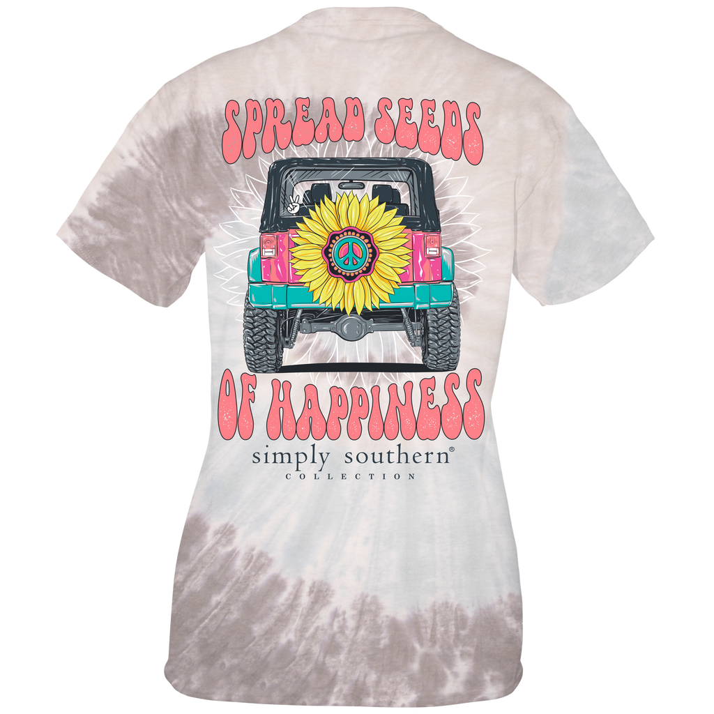 Spread Seeds of Happiness - Jeep - S23 - SS - Adult T-Shirt