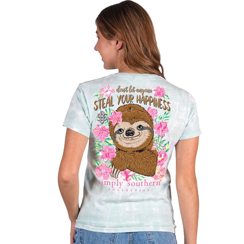 Don't Let Anyone Steal Your Happiness - Sloth - S22 - SS - Adult T-Shirt