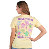 Thick Thighs Summer Vibes - Sea Turtles - S23 - SS - Adult T-Shirt