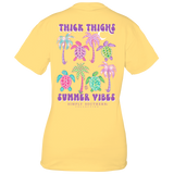 Thick Thighs Summer Vibes - Sea Turtles - S23 - SS - Adult T-Shirt