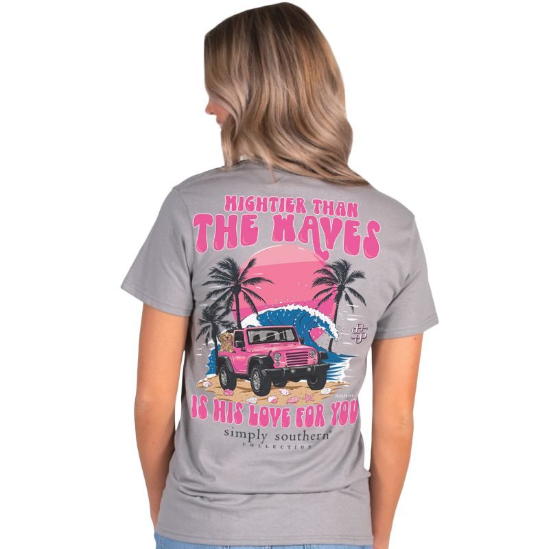 Mightier Than The Waves - Jeep - S23 - SS - Adult T-Shirt
