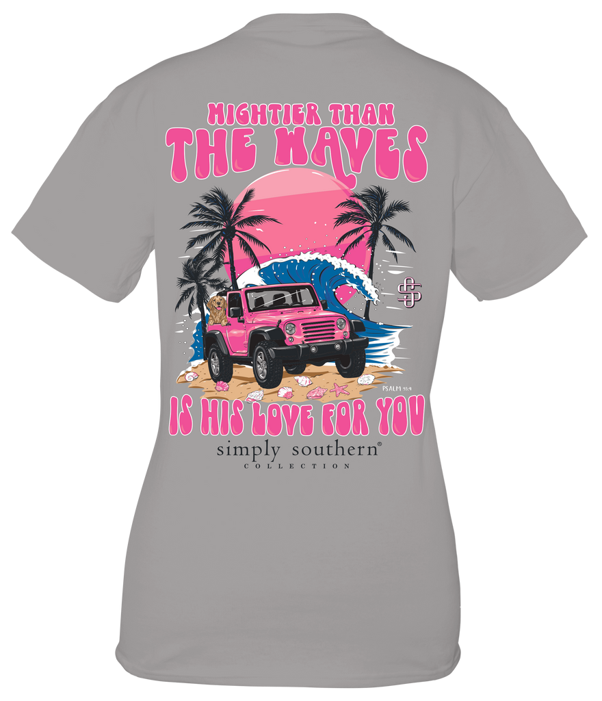 Mightier Than The Waves - Jeep - S23 - SS - Adult T-Shirt