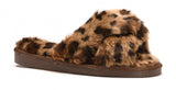 Slumber Faux Fur - Leopard Slippers - Boutique by Corkys