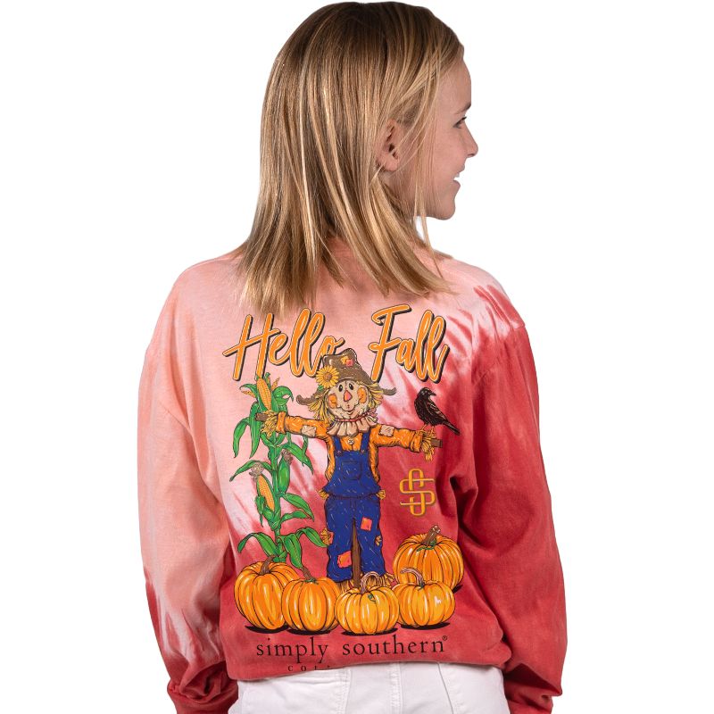 Hello Fall - Scarecrow - SS - F22 - YOUTH Long Sleeve