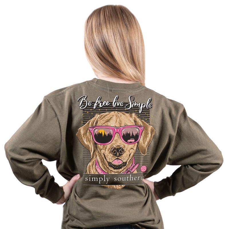 Be Free Live Simple - Dog - SS - F21 - YOUTH Long Sleeve