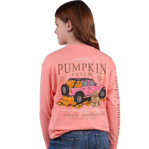 Hayride - Farm Fresh Pumpkin Patch - Jeep - SS - F22 - YOUTH Long Sleeve