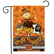 Fall Harvest Pickup - Garden Flag