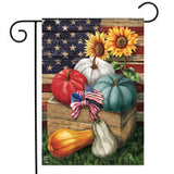 Patriotic Pumpkins - Garden Flag