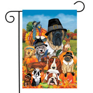 Give Thanks Dogs - Garden Flag