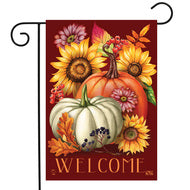 Fall Beauty - Pumpkins and Sunflowers - Garden Flag