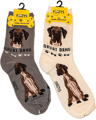 Graphic Adult Socks - Foozy - Great Dane