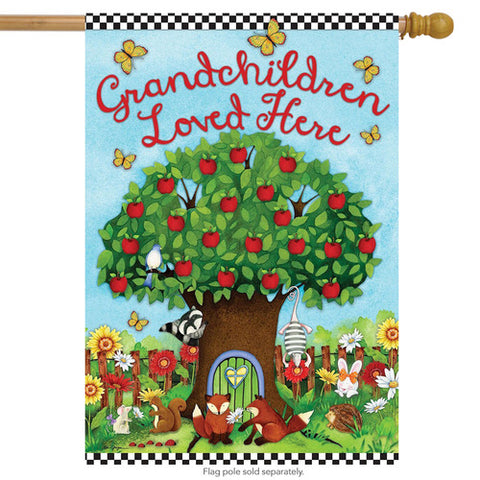 Grandchildren Love Here  - House Flag