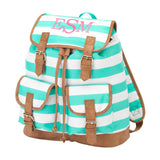 Mint Stripe Campus Backpack
