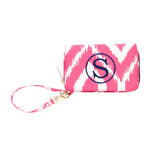 Pink Ikat - Wristlet