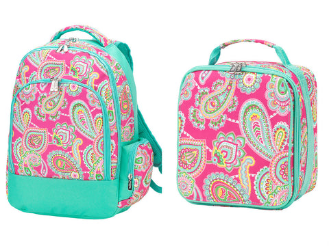 Lizzie Paisley Backpack Set